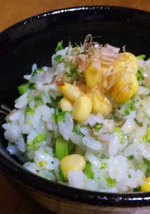 ひな祭りに♪白だしで簡単菜の花ごはん☆-レシピのメイン写真