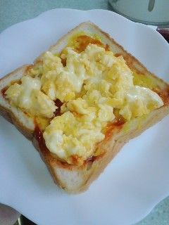 とろふわ☆チーズエッグトースト-レシピのメイン写真