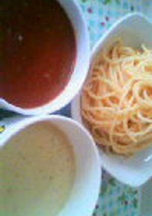 パスタでつけ麺-レシピのメイン写真