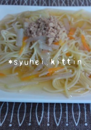 S☆うどんスープパスタ-レシピのメイン写真