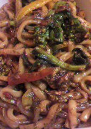 1人ランチ!海苔ラー油de和えうどん-レシピのメイン写真