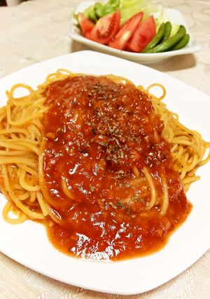 休日に☆市販のミートソースでボロネーゼ-レシピのメイン写真