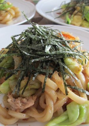 ほんのり梅あじ焼うどん-レシピのメイン写真