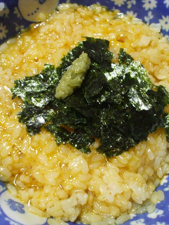 卵かけご飯にわさびともみのりをトッピング-レシピのメイン写真