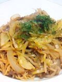 附属のソースなしで「ソース焼きそば」♪-レシピのメイン写真