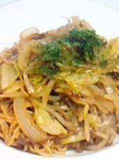 附属のソースなしで「ソース焼きそば」♪-レシピのメイン写真