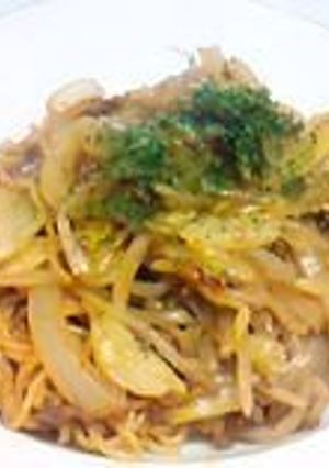 附属のソースなしで「ソース焼きそば」♪-レシピのメイン写真