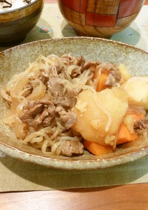 我が家流★しっかり味付き肉ジャガ-レシピのメイン写真