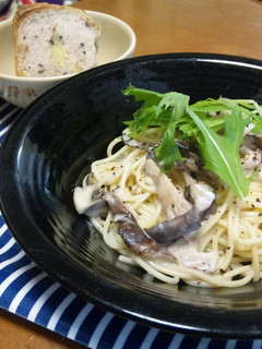 きのこたっぷりクリームパスタ-レシピのメイン写真