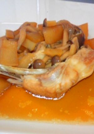 骨付き鶏肉と大根-レシピのメイン写真