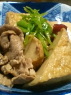 豚肉と厚揚げの含め煮-レシピのメイン写真