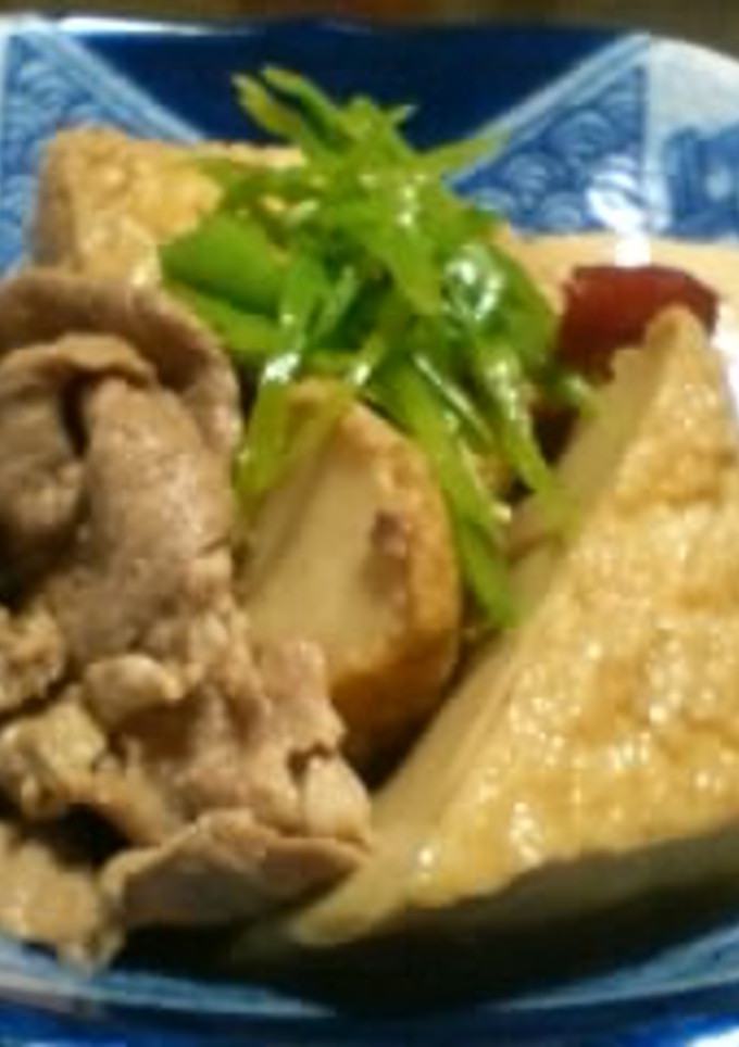 豚肉と厚揚げの含め煮-レシピのメイン写真