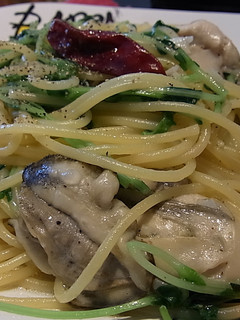 シンプル♪牡蠣と豆苗のオイルパスタ-レシピのメイン写真