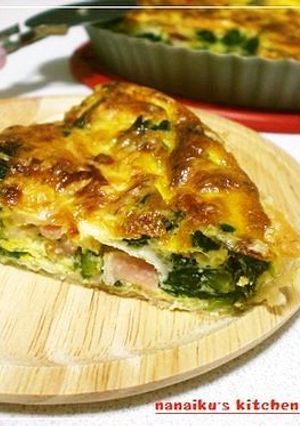 簡単♡ほうれん草とベーコンのキッシュ-レシピのメイン写真