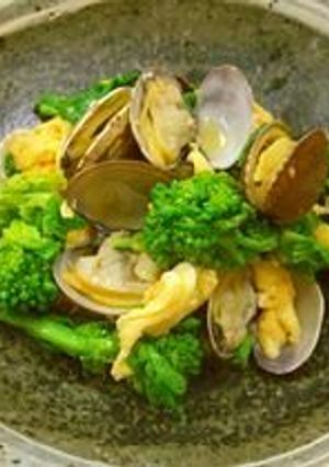 菜の花とアサリのさっと和え-レシピのメイン写真