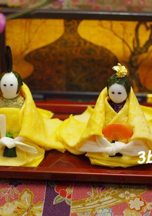 ひな祭り『袖付き ひなむすび(ひな寿司』-レシピのメイン写真