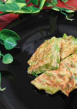 ☆ヘルシー☆博多な花と豆腐のお好み焼風☆-レシピのメイン写真
