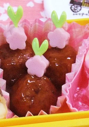 花やか✿ミートボール　☆ひなまつりにも☆-レシピのメイン写真