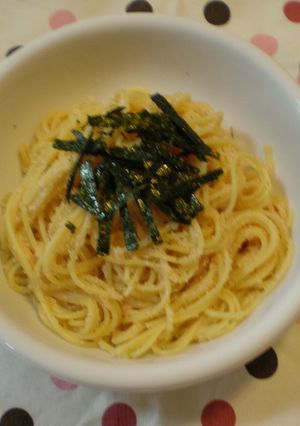 ドレッシングで簡単たらこスパゲティー-レシピのメイン写真