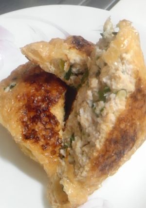 豆腐ハンバーグ風油揚げの挟み焼き-レシピのメイン写真