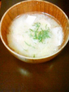 ☆白菜とお揚げさんのお味噌汁☆-レシピのメイン写真