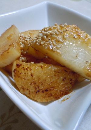 ホクホク♡山芋ステーキの焼肉バター♡-レシピのメイン写真
