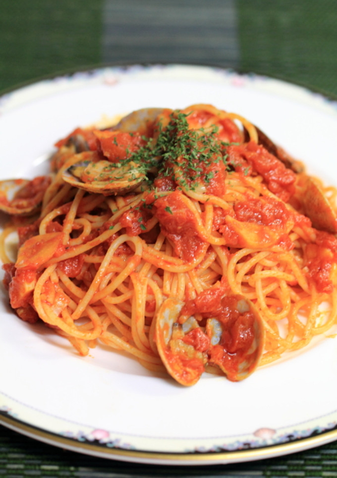 トマトとあさりのスパゲッティ-レシピのメイン写真
