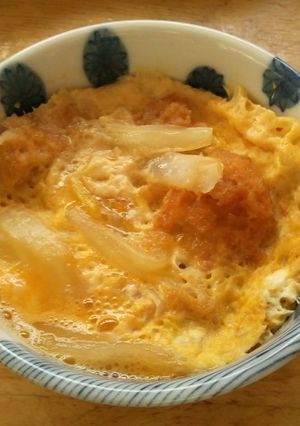 余ったフライで☆レンジで作る簡単卵とじ-レシピのメイン写真