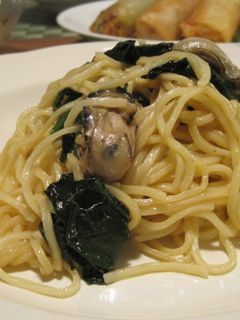 旨みたっぷり牡蠣とほうれん草の和風パスタ-レシピのメイン写真