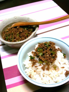 簡単5分☆やみつき!豚と大根菜のそぼろ-レシピのメイン写真