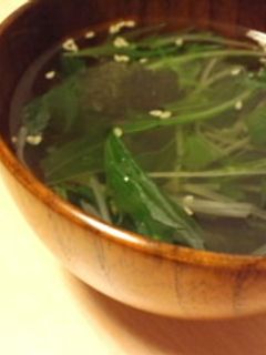 水菜と海苔のスープ-レシピのメイン写真