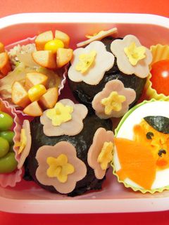 キャラ弁☆ひな祭り弁当☆ゆで卵でお雛様-レシピのメイン写真