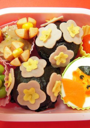 キャラ弁☆ひな祭り弁当☆ゆで卵でお雛様-レシピのメイン写真