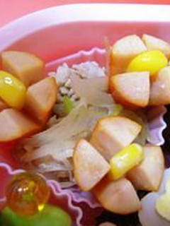 キャラ弁☆赤いウィンナーのお花☆お弁当☆-レシピのメイン写真
