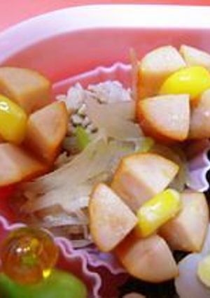 キャラ弁☆赤いウィンナーのお花☆お弁当☆-レシピのメイン写真