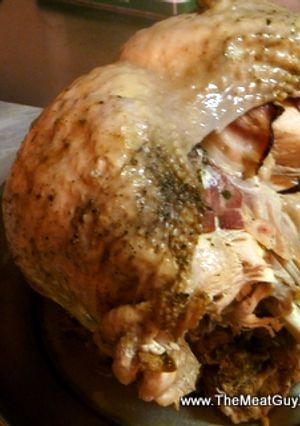 圧力鍋で手早く裏技・骨付ターキー(胸肉)-レシピのメイン写真