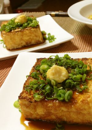 おうち居酒屋♪シンプルに焼き厚揚げ♡-レシピのメイン写真