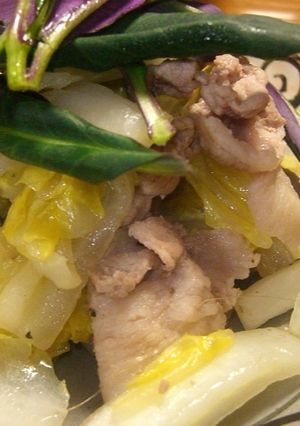 タイ風★白菜と豚切り落としのカピ炒め-レシピのメイン写真