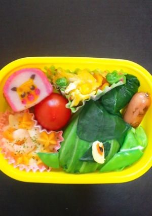 ☆ポケモン キバゴキャラ弁☆-レシピのメイン写真