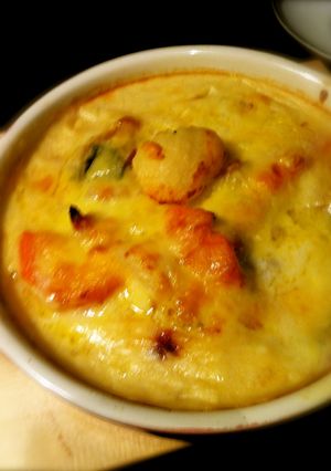昨日のシチューで簡単かぼちゃグラタン-レシピのメイン写真