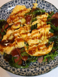 簡単うまうまほうれん草と豚バラ肉炒め-レシピのメイン写真