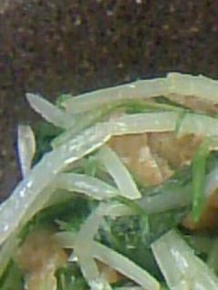 さっぱりシャキッ☆水菜とあげのからしあえ-レシピのメイン写真