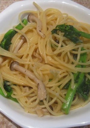 きのこと青菜のクリームパスタ-レシピのメイン写真