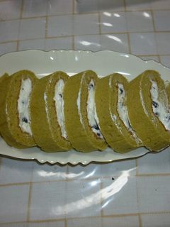抹茶きなこロールケーキ-レシピのメイン写真