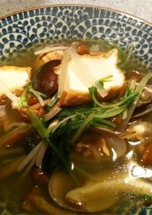 あさりと厚揚げの煮浸し-レシピのメイン写真