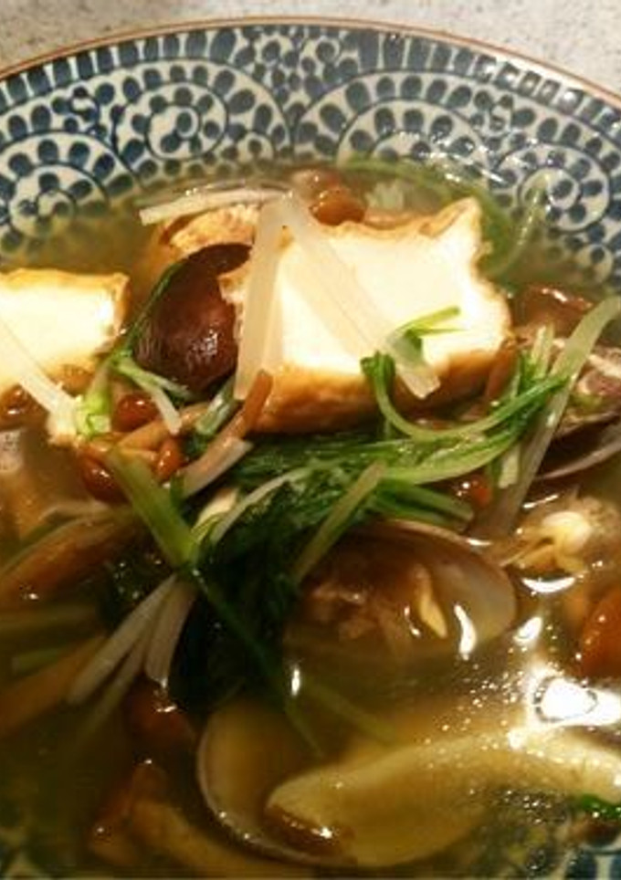 あさりと厚揚げの煮浸し-レシピのメイン写真