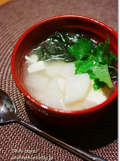 長芋とわかめのスープ-レシピのメイン写真