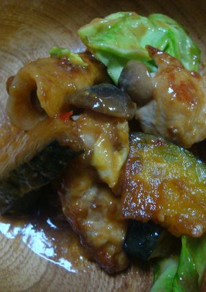 きのこの肉巻きみそ炒め-レシピのメイン写真