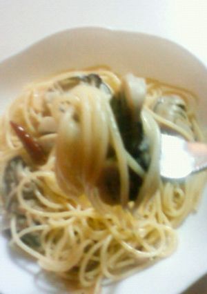 牡蠣とパスタがからみやすい!の、パスタ。-レシピのメイン写真