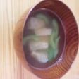 きゅうりと油揚げの味噌汁☆